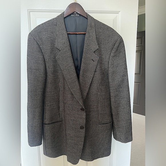 Men’s 46R Mani by Georgio Armani Houndstooth Sportcoat/Blazer - Picture 1 of 5